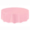 Pink Round Plastic Tablecloth 2.13m