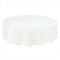 White Round Plastic Tablecloth - 2.13m