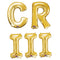 King Charles III Royal Cypher Gold Foil Letter Balloons - 16