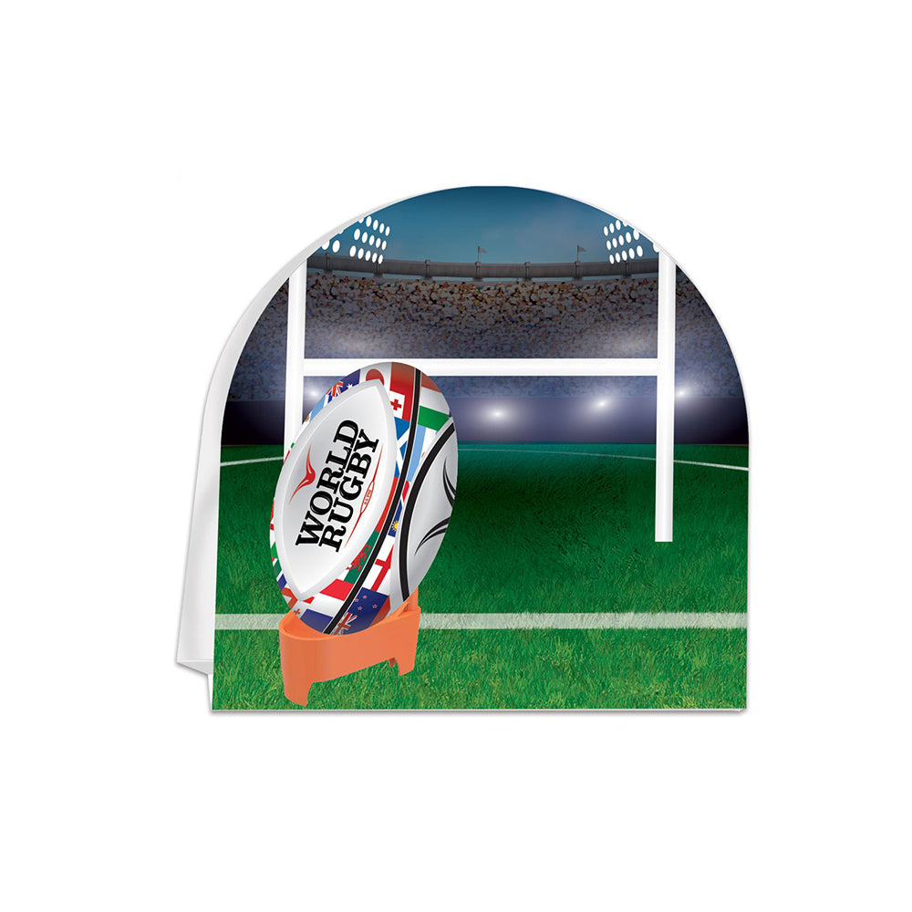 Rugby Ball Table Centrepiece Decoration - 25.4cm