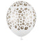 White Leopard Print Latex Balloons - 11