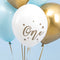 White 'One' 1st Birthday Latex Balloons - 11