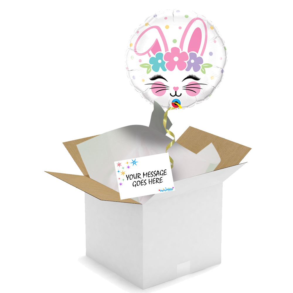 Send a Balloon Easter Bunny Face - 18"