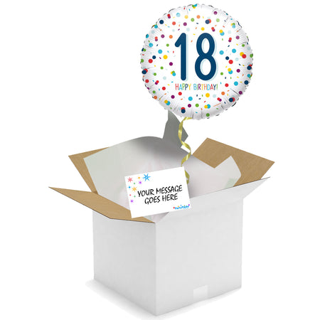 Send A Balloon - 18th Birthday Confetti 18