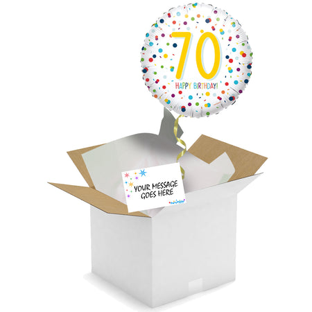 Send a Balloon - 70th Birthday Confetti 18