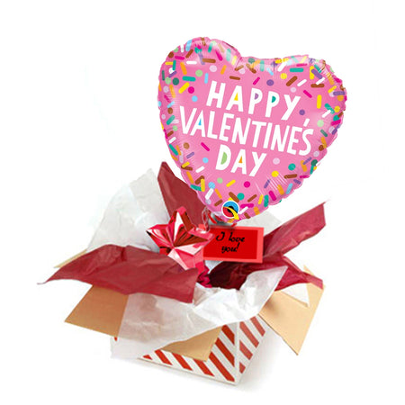 Balloon In A Box - Valentine's Sprinkles Foil Balloon - 18