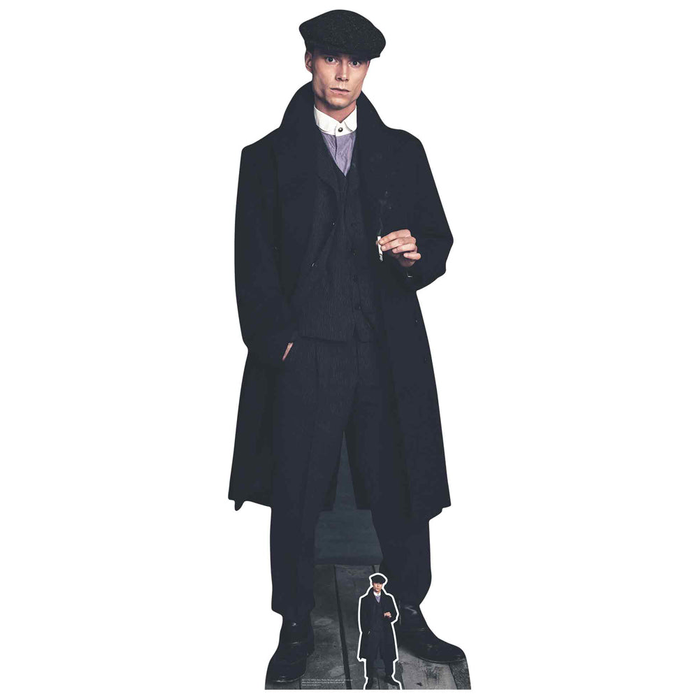 Peaky Style 1920's Gangster Smoking Cardboard Cutout - 1.85m