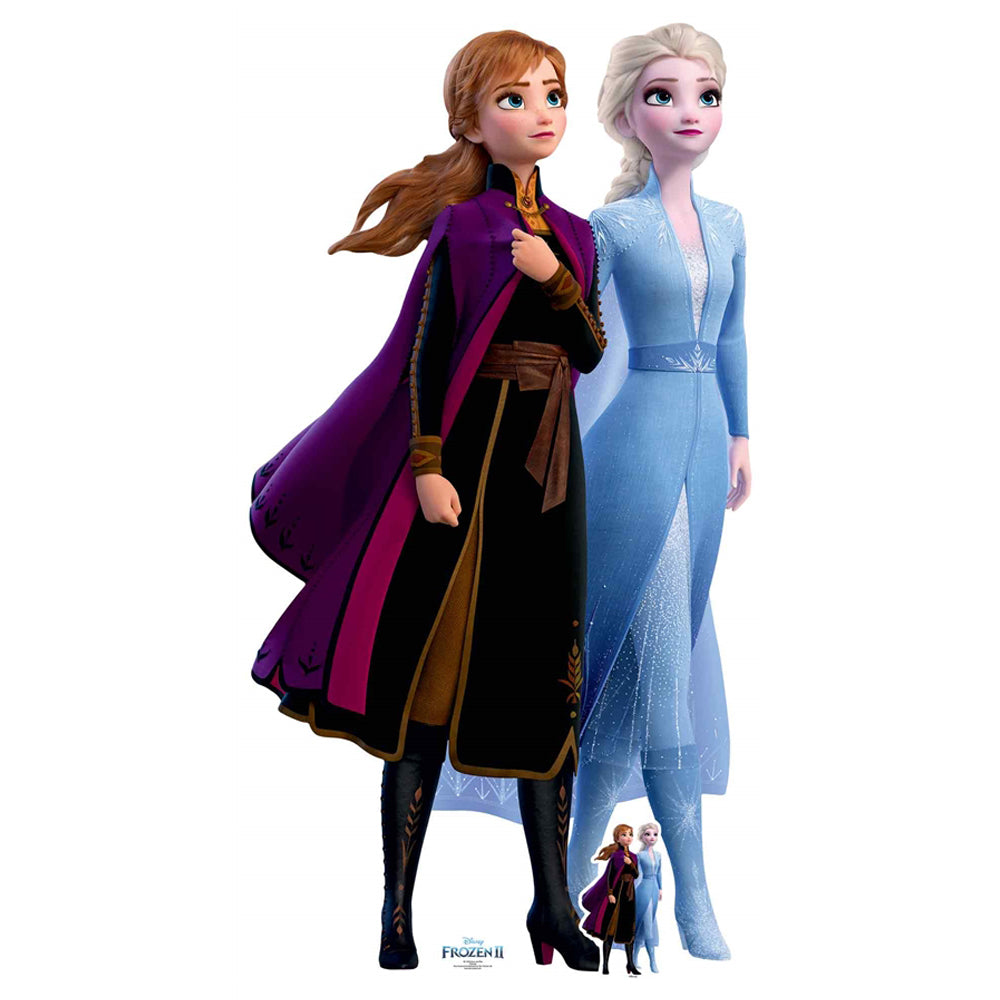 Anna & Elsa (Frozen) Lifesize Cardboard Cutout - 1.62m
