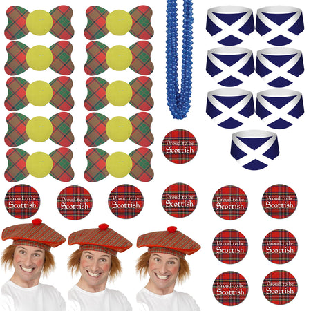 Scottish Themed Fancy Dress Pack For 10 People