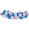 Navy, Silver and Purple Balloon Arch DIY Kit - 2.5m