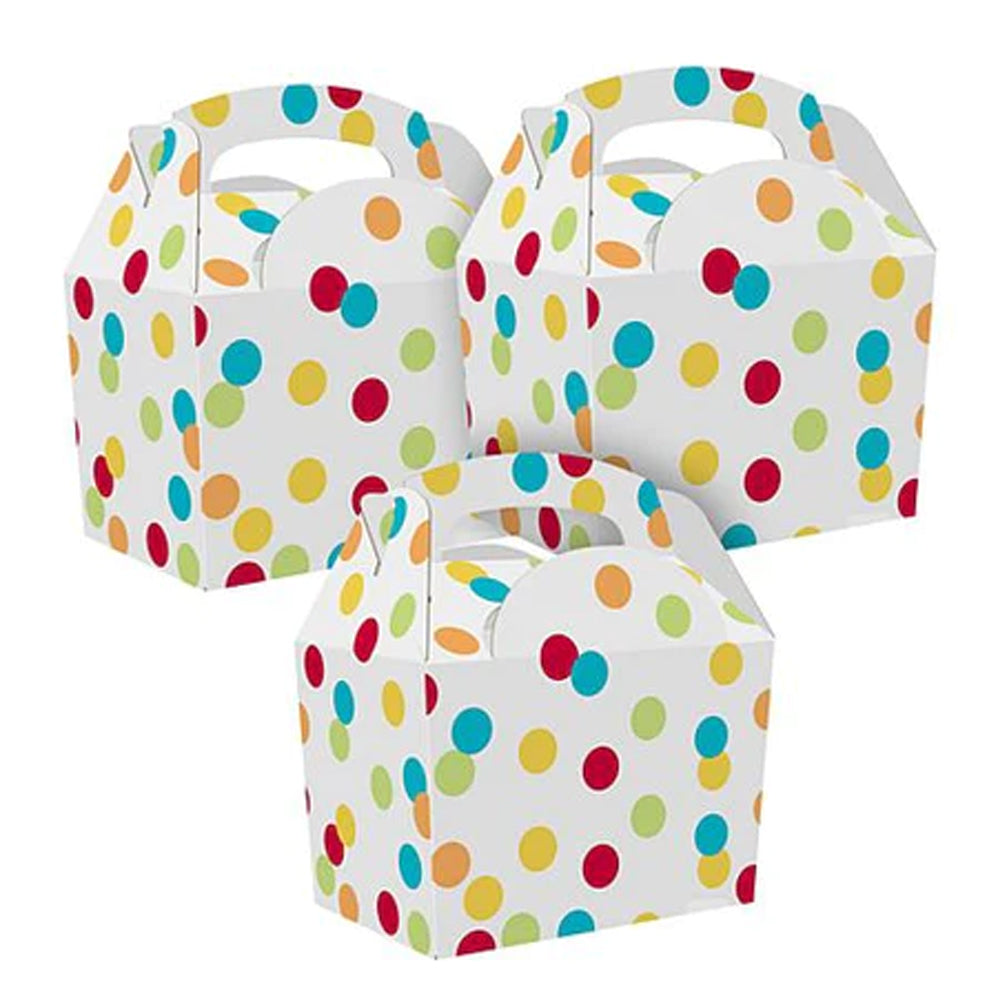 Multicolour Spots Party Boxes - Pack of 250