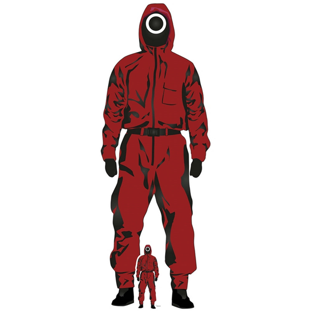 Squid Game Red Jumpsuit Worker Cardboard Cutout - 183cm