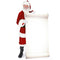 Santa Claus With Large Sign Lifesize Cardboard Cutout - 1.80m