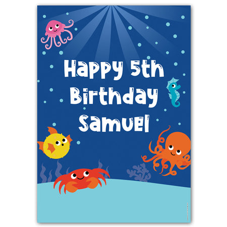 Sealife Personalised Poster - A3