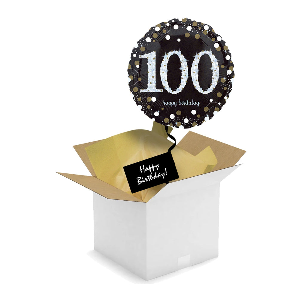 Send a Balloon - 100th Birthday - Gold Celebration