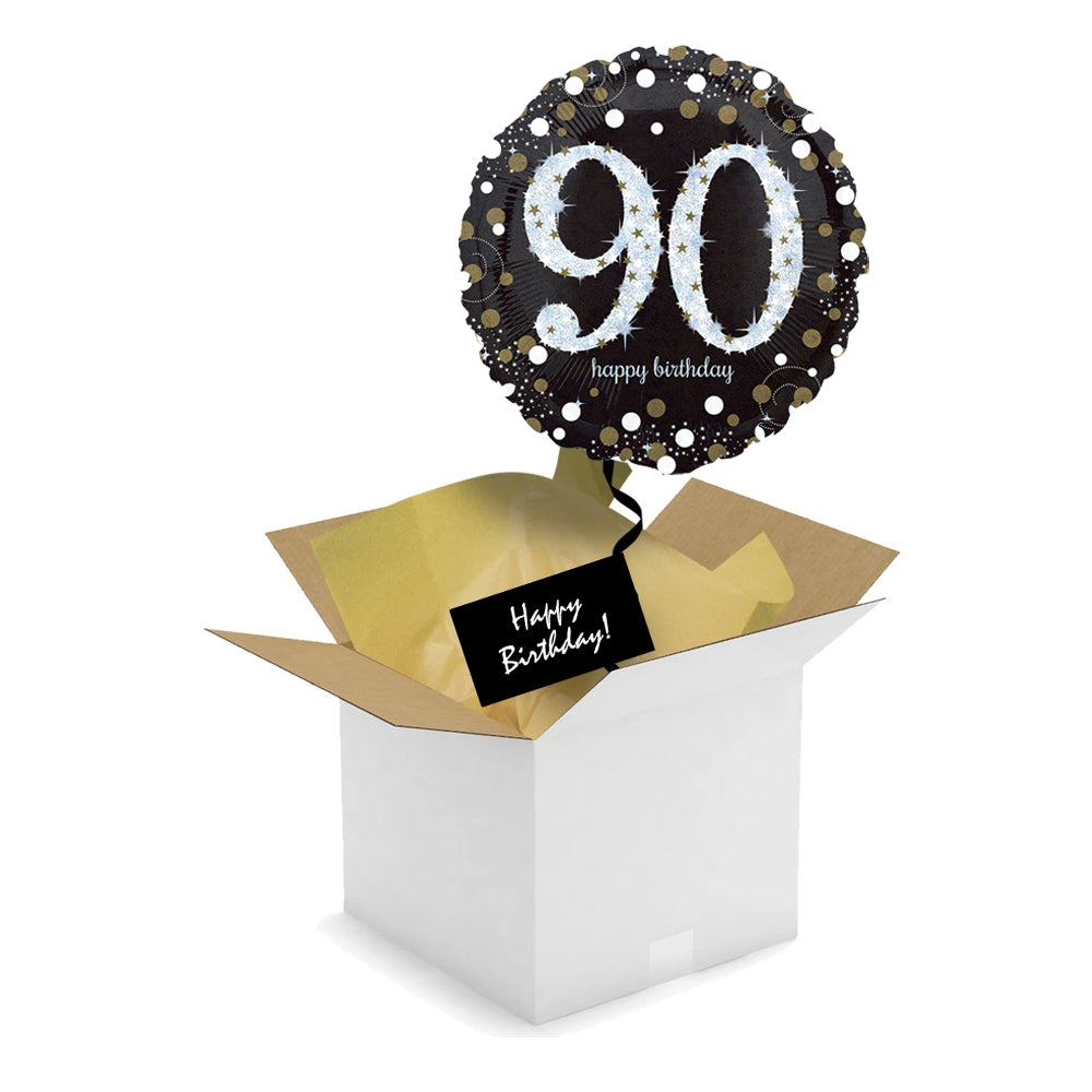 Send a Balloon - Gold Celebration - 90th Birthday