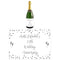 Silver Anniversary Personalised Wine Bottle Labels - Pack of 4