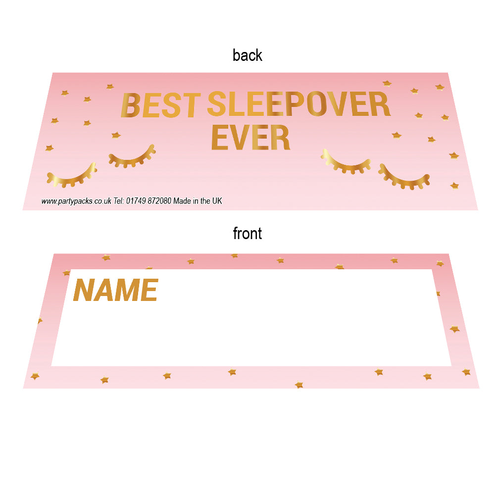 Sleepover Placecards - Pack of 8