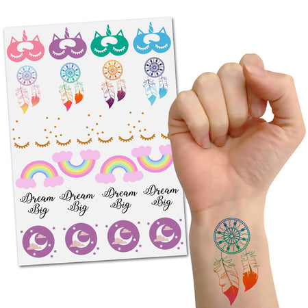 Sleepover Temporary Tattoos - Sheet of 24