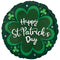 Happy St. Patrick's Day Shamrock Foil Balloon - 18