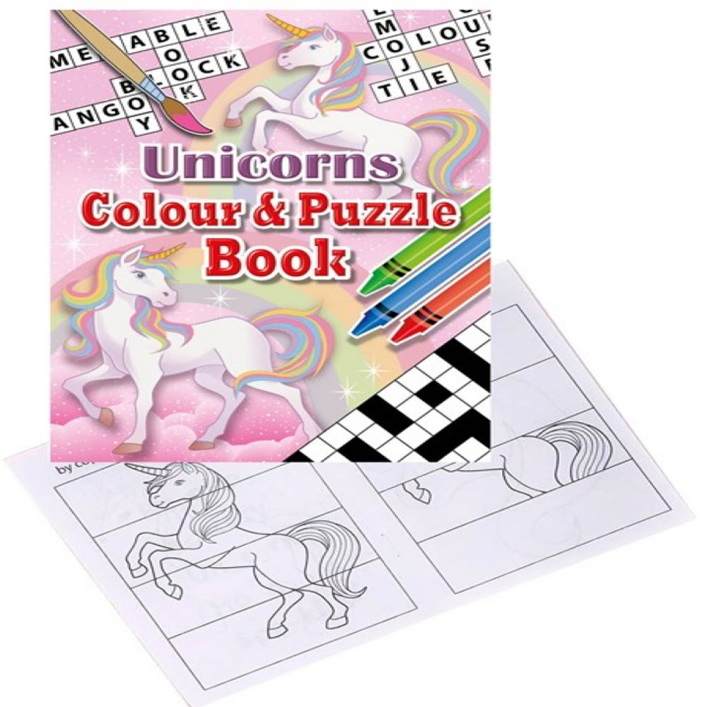 Unicorn Colouring and Puzzle Book - A6 - Each
