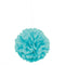 Teal Pom Pom Value Tissue Decoration - 40cm