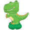 T- Rex Dinosaur Air Fill Foil Balloon - No Helium Required  - 45