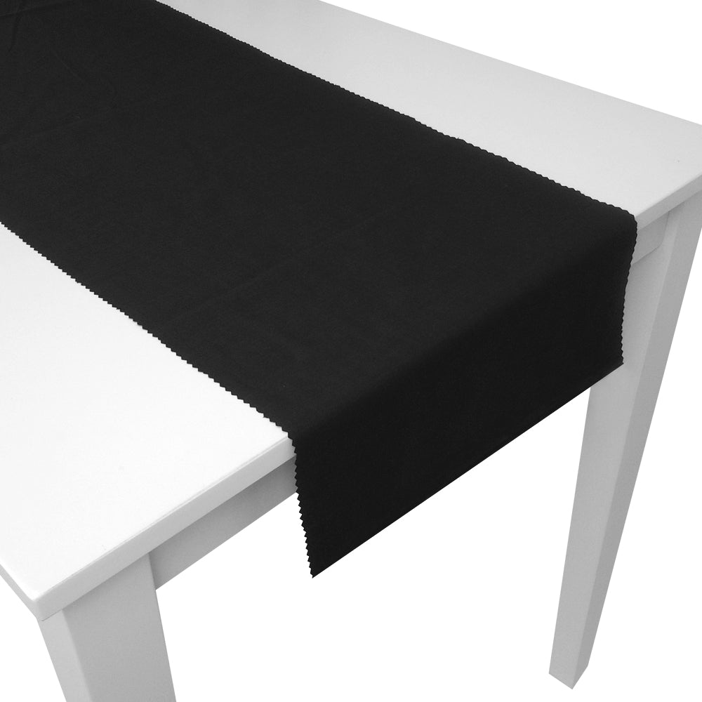Black Fabric Table Runner - 1.1m