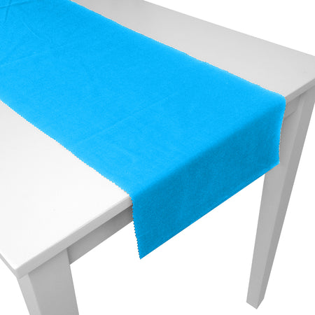 Light Blue Fabric Table Runner - 1.1m