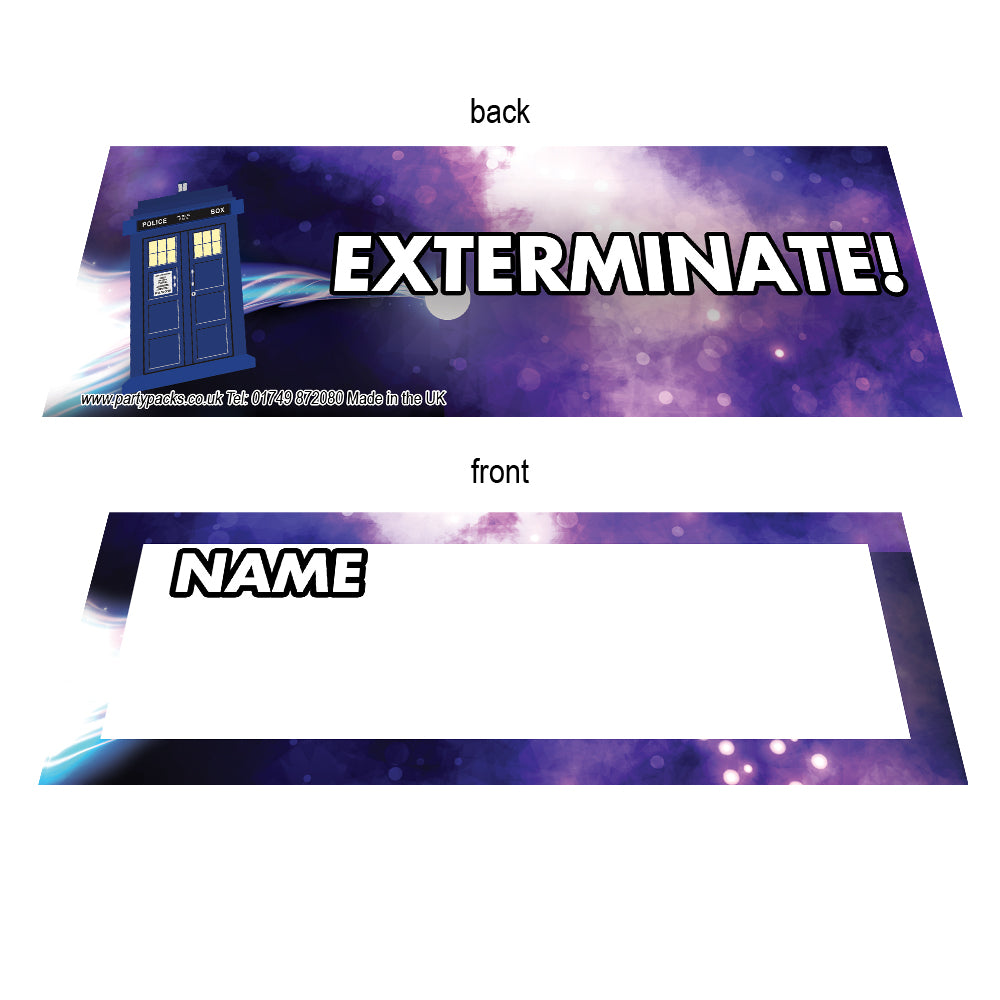 Time Travel Police Box Placecards - Pack of 8