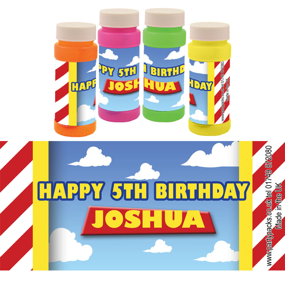 Personalised Bubbles - Toy Story - Pack of 8
