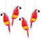 Tropical Honeycomb Parrot Decorations - Pack of 4