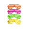 Adult Shutter Neon Glasses - 4 Assorted Colours - Sold Individually