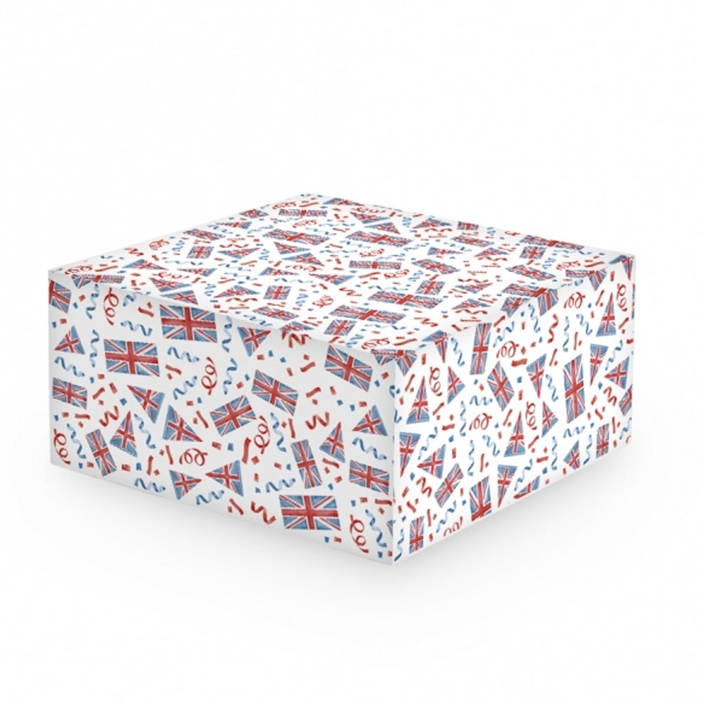 Union Jack Cake Box - 10"- Each