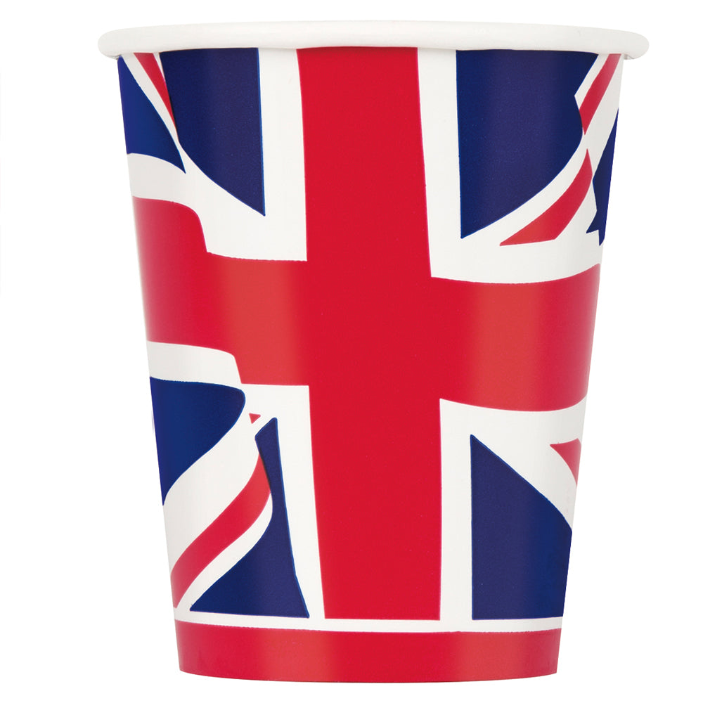 Union Jack Cups - 256ml - Pack of 8