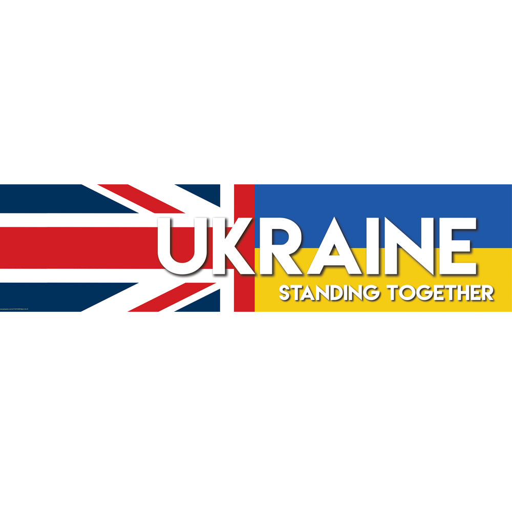 UK and Ukraine Standing Together Banner - 1.2m