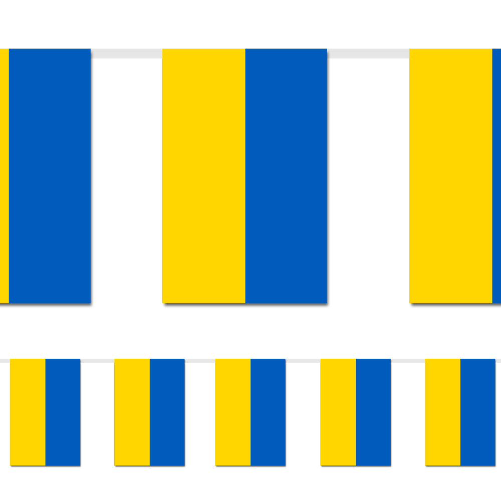 Ukraine Small Flag Interior Bunting - 2.4m