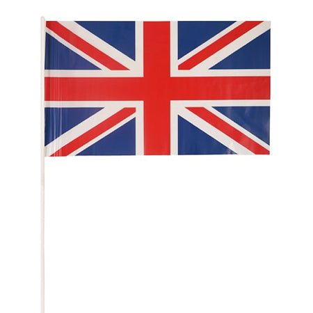 Budget British Union Jack PVC Hand Waving Flag - Each - 28cm x 18cm