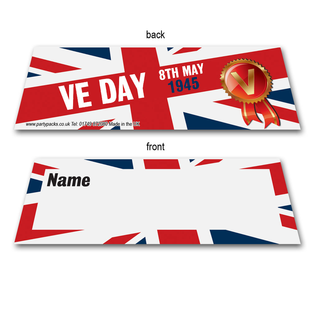 Ve Day Placecards - Pack of 8