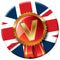 VE Day Badge 58mm (Pinned Back) - Each