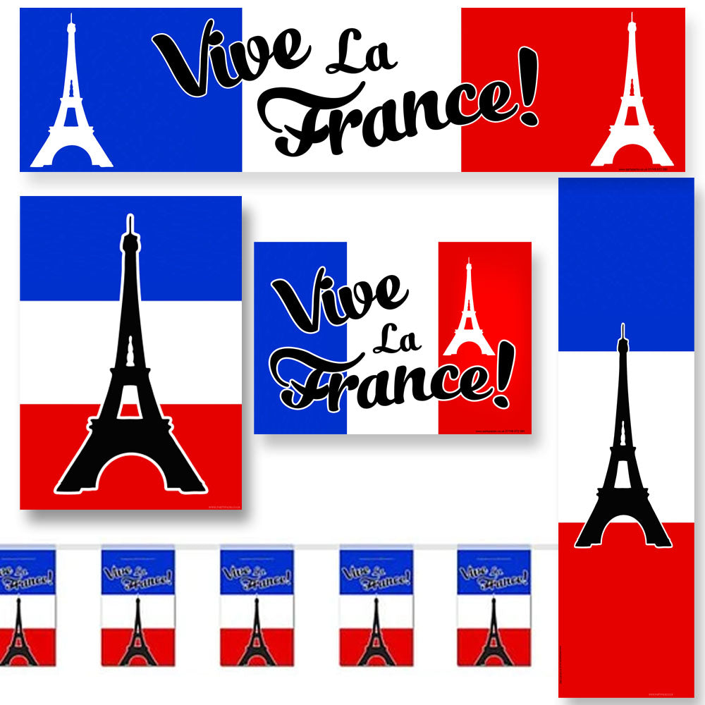 Vive la France Decoration Party Pack