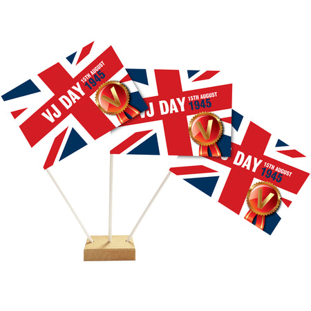 VJ Day Union Jack Table Flag Decoration 6