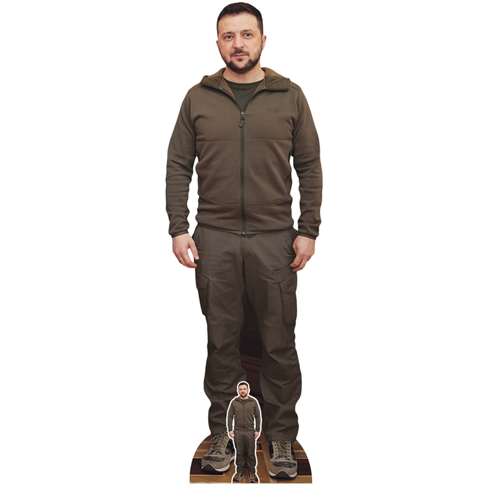 Volodymyr Zelenskyy Ukraine President Lifesize Cutout With FREE Mini Cutout - 1.71m