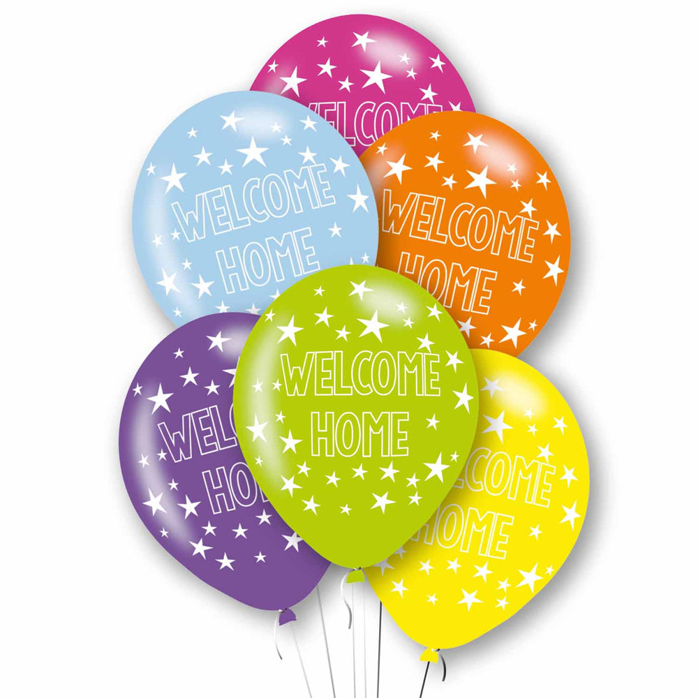Welcome Home Latex Balloons - Pack of 6
