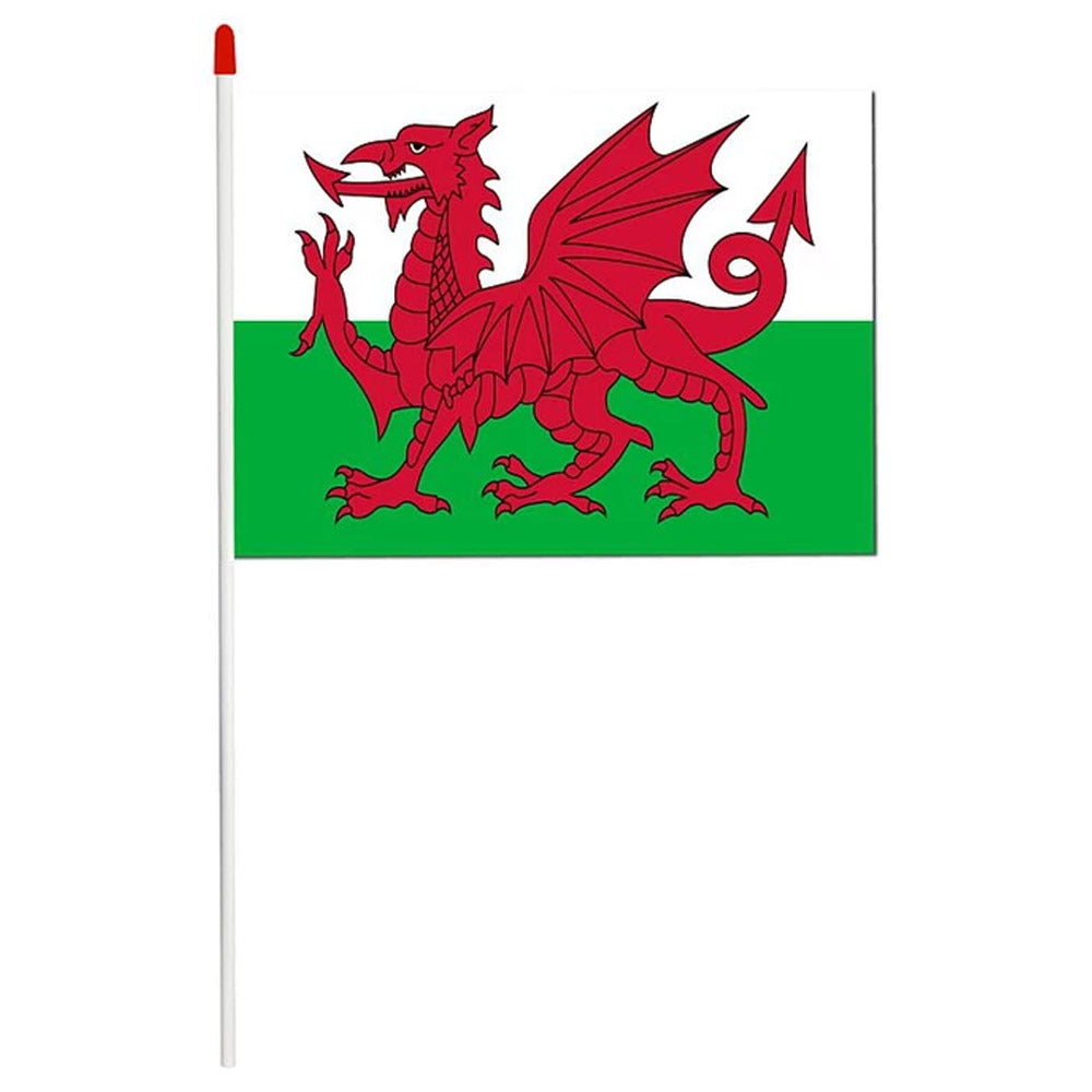 Welsh PVC Hand Waving Flag - Each - 11" x 7"