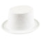 White Glitter Plastic Top Hat - Each
