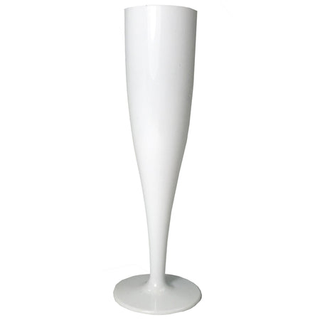 White Champagne & Prosecco Biodegradable Flute Glass - 175ml - Each