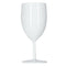 White Plastic Wine Glass - 250ml - Each