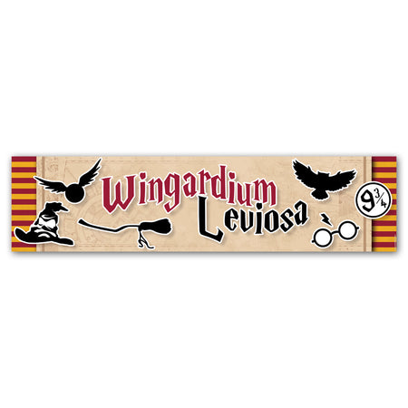 Wizard Wingardium Leviosa Banner Decoration