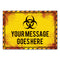 Biohazard Pandemic Sign Halloween Personalised Poster Decoration - A3